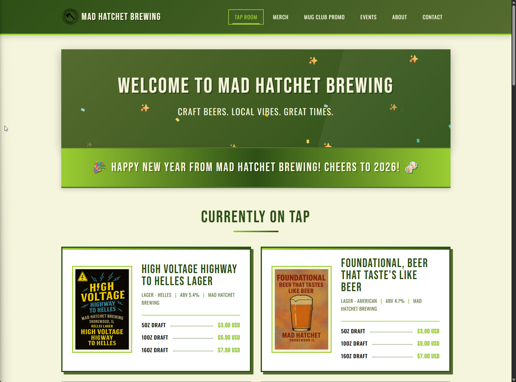 Mad Hatchet Brewing